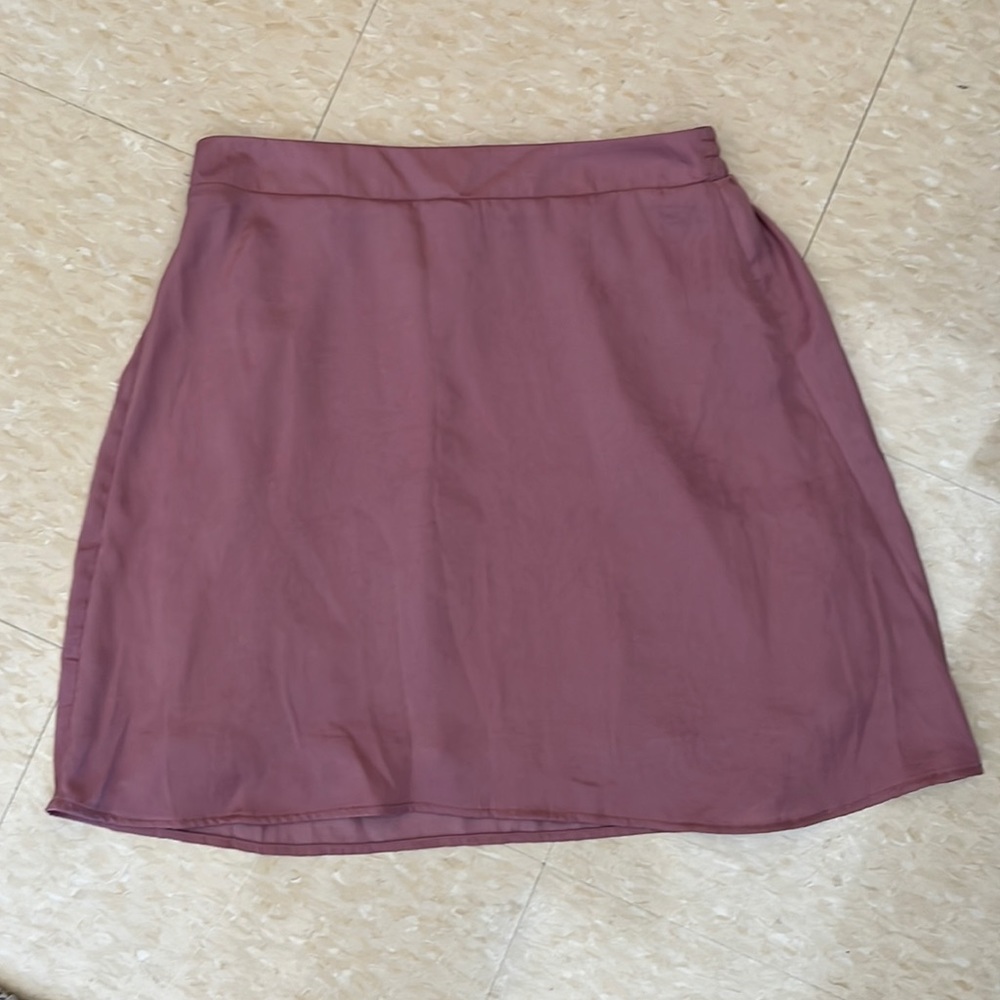American Eagle Outfitters pink silk mini skirt